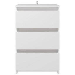 Vidaxl Bed Cabinets 2 Pcs White 40X35X62.5 Cm Engineered Wood Bed Cabinets - thumbnail 4