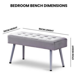 Kosy Koala Dining Table Set Oak Effect Table With 2 Grey Velvet Dining Chairs And 1 Grey Bench - thumbnail 6
