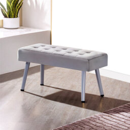Kosy Koala Dining Table Set Oak Effect Table With 2 Grey Velvet Dining Chairs And 1 Grey Bench - thumbnail 5