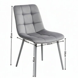 Kosy Koala Dining Table Set Oak Effect Table With 2 Grey Velvet Dining Chairs And 1 Grey Bench - thumbnail 9