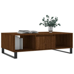 Berkfield Coffee Table Brown Oak 104X60X35 Cm Engineered Wood - thumbnail 3