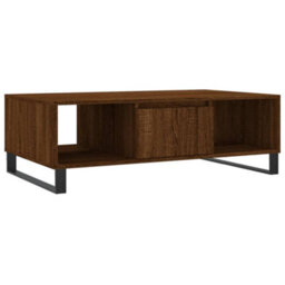 Berkfield Coffee Table Brown Oak 104X60X35 Cm Engineered Wood - thumbnail 2