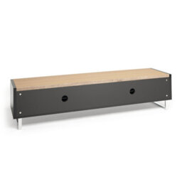 "Avf Panorama 1.6M Tv Stand - Reversible Light Oak Or Grey Oak Top - For Tvs Up To 80""" - thumbnail 6