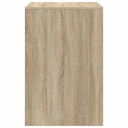 Berkfield Computer Desk Sonoma Oak Particle Board 60 X 50 X 76 Cm - thumbnail 5