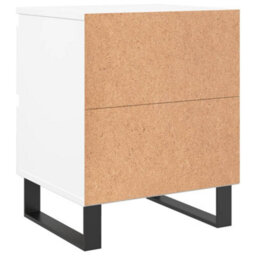 Berkfield Elegant Bedside Cabinet White 40X35X50 Cm Engineered Wood - thumbnail 8