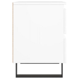 Berkfield Elegant Bedside Cabinet White 40X35X50 Cm Engineered Wood - thumbnail 7