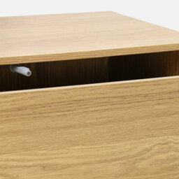 Sweeek - Chest Of Drawers 3 Drawers Light Wood 70X35X70 Cm - thumbnail 5