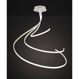 Luminosa Lighting Luminosa Nur Blanco Xl Semi Flush 80W Led 4000K, 6200Lm, Dimmable, White / Frosted Acrylic, 3Yrs Warranty - thumbnail 2