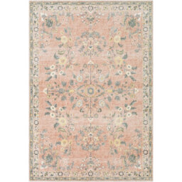 Livabliss Erin-Traditional Green Grey Cream Traditional Boho Living Dining Bedroom Rug 200 X 275 Cm Easy Care, Non Shedding