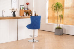 Hygrad Built to Survive Set Of 2 Luxury Velvet Bar Stools With Lion Knocker Back Rest Padded Breakfast Bar Stools - thumbnail 5