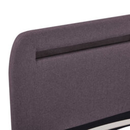 Berkfield Bed Frame With Led Taupe Fabric 150X200 Cm 5Ft King Size - thumbnail 5