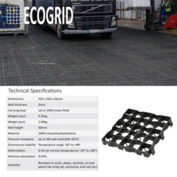 Ecogrid E50 Gravel/grass Paving Grids- Ground Stabilisation Driveway Pathway Tiles (Full Pallet- 54.67 Square Metres) - thumbnail 4