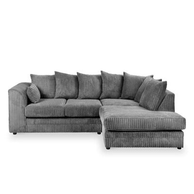 Byron Right Hand Corner Sofa Grey - image 1