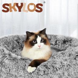 Skylos Dog Bed Cat Beds Washable Large Puppy Soft Warm Plush Calming Cushion - thumbnail 9