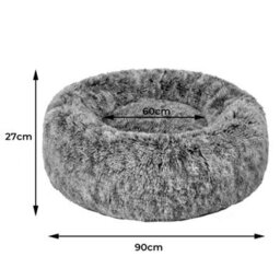 Skylos Dog Bed Cat Beds Washable Large Puppy Soft Warm Plush Calming Cushion - thumbnail 4