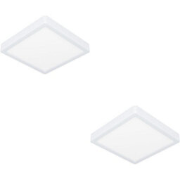 Loops 2 Pack Modern White Square Led Ceiling Light - Stylish Indoor Illumination For Any Room - thumbnail 1