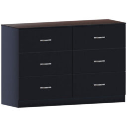 Lassic Vida Designs Riano Black 6 Drawer Chest (H)800mm (W)1100mm (D)400mm - thumbnail 7