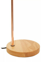 Orsina Shiny Copper Curved Table Lamp, Easy To Assemble Bed Table Lamp, Easy To Use Living Room Table Lamp - thumbnail 6