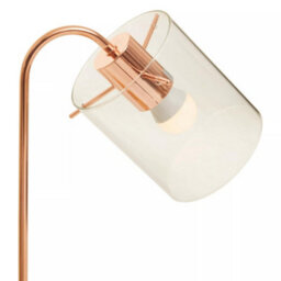 Orsina Shiny Copper Curved Table Lamp, Easy To Assemble Bed Table Lamp, Easy To Use Living Room Table Lamp - thumbnail 5