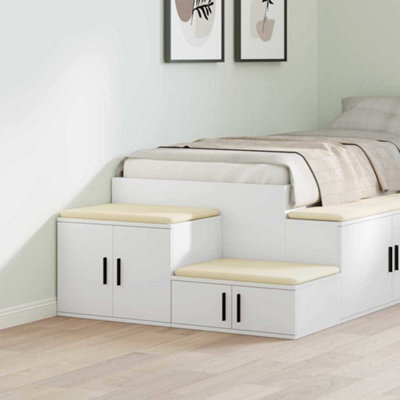 Berkfield Storage Cabinet In White - 118X41X40 Cm, Made From Engineered Wood - image 1