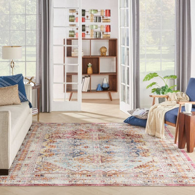 Vintage Kashan Vka09 Multicolour Rug By Nourison-71 X 230 (Runner) - image 1