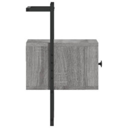 Berkfield Bedside Cabinet Wall-Mounted Grey Sonoma 35X30X51 Cm Engineered Wood - thumbnail 6