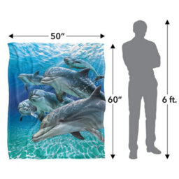 Royce Mcclure Travelers Silky Dolphin Supersoft Blanket Multicoloured (152Cm X 127Cm) - thumbnail 5