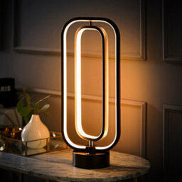 Valuelights Infinity Black Adjustable Revolving Integrated Led Table Lamp - thumbnail 4