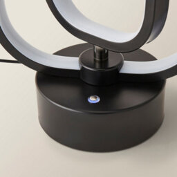 Valuelights Infinity Black Adjustable Revolving Integrated Led Table Lamp - thumbnail 5