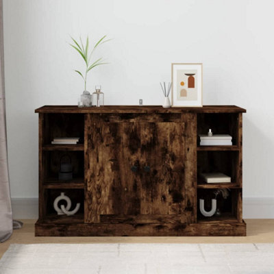 Vidaxl Sideboard Smoked Oak 100X35.5X60 Cm Engineered Wood - image 1