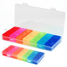 Accessotech Weekly Flat Pill Organiser Box With 21 Compartments Daily Medication Storage For Home And Travel - thumbnail 2