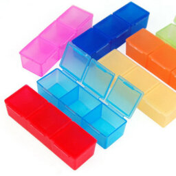 Accessotech Weekly Flat Pill Organiser Box With 21 Compartments Daily Medication Storage For Home And Travel - thumbnail 4