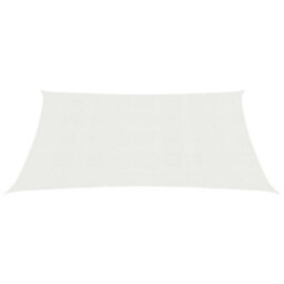 Berkfield Sunshade Sail 160 G/m2 White 4X5 M Hdpe - thumbnail 2