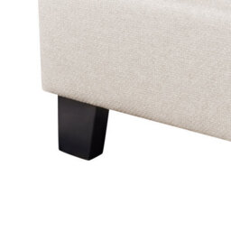 Beliani Bed Without Headboard Fabric Roanne 90 X 200 Cm (Eu Single) Light Beige - thumbnail 7