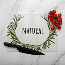 Benjamin Tate Design Natural Glass Chopping Boarddesigner Style - thumbnail 3