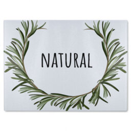 Benjamin Tate Design Natural Glass Chopping Boarddesigner Style - thumbnail 1