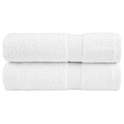 Berkfield Premium Hand Towels Solund 2Pcs White 50X100Cm 600Gsm