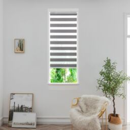 GoodHome Brize Corded Mottled Grey Day & Night Roller Blind (W)60Cm (L)180Cm - thumbnail 6
