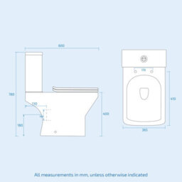 Nes Home Matte Grey 600mm Wall Hung Drawers Vanity Unit & Rimless Toilet Set - thumbnail 8