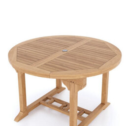Eterna Seville Teak Garden Outdoor Dining Table & 6 Seat Chair Set - With Black Cushions - thumbnail 6