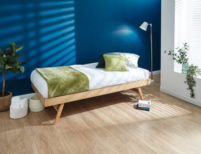 Gfw Madrid Wooden Trundle Bed Single Oak - image 1