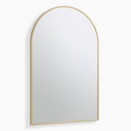 Furniturebox Uk Charlie Gold Metal Large 110X70Cm Ovemantle Arch Mirror - thumbnail 4