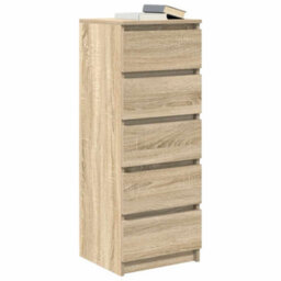 Vidaxl Sideboard With Drawers Sonoma Oak 37.5X35X99 Cm Engineered Wood - thumbnail 4