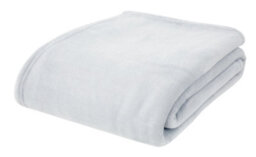 Catherine Lansfield Downstairs Living Extra Large Raschel Velvet Touch 200X240Cm Blanket Throw Silver Grey