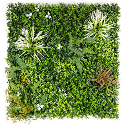 Christow Artificial Plant Living Wall Panels Fence Covering Indoor Outdoor (Set Of 4 1M X 1M)
