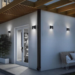 Long Life Lamps Company Modern Led Outdoor Wall Light Black Cool White Zlc325Cw - thumbnail 9