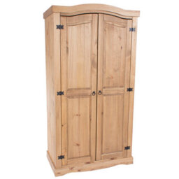 Core Products Premium Corona 2 Door Wardrobe - Antique Waxed Pine Finish, H189.0Cm X  W100.0Cm X D56.0Cm - thumbnail 3