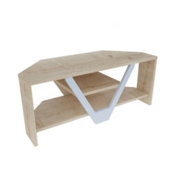 Decorotika Karin Tv Stand Tv Unit For Tvs Up To 45 Inch Sapphire Oak And White - thumbnail 6