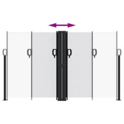 Berkfield Retractable Side Awning White 140X1000 Cm - thumbnail 5