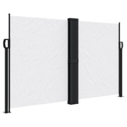 Berkfield Retractable Side Awning White 140X1000 Cm - thumbnail 2